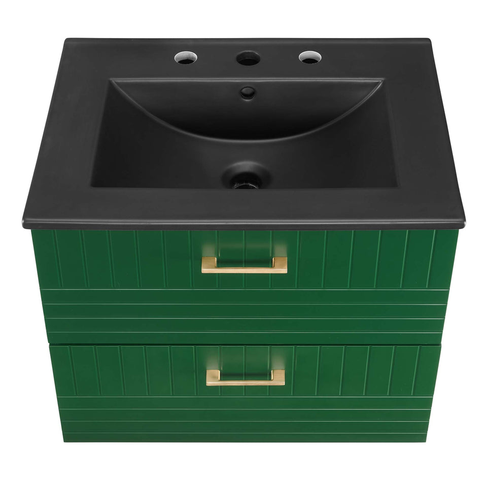 Daybreak Wall-Mount Bathroom Vanity Basin Included by Modway