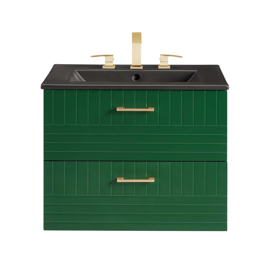 Daybreak Wall-Mount Bathroom Vanity Basin Included by Modway