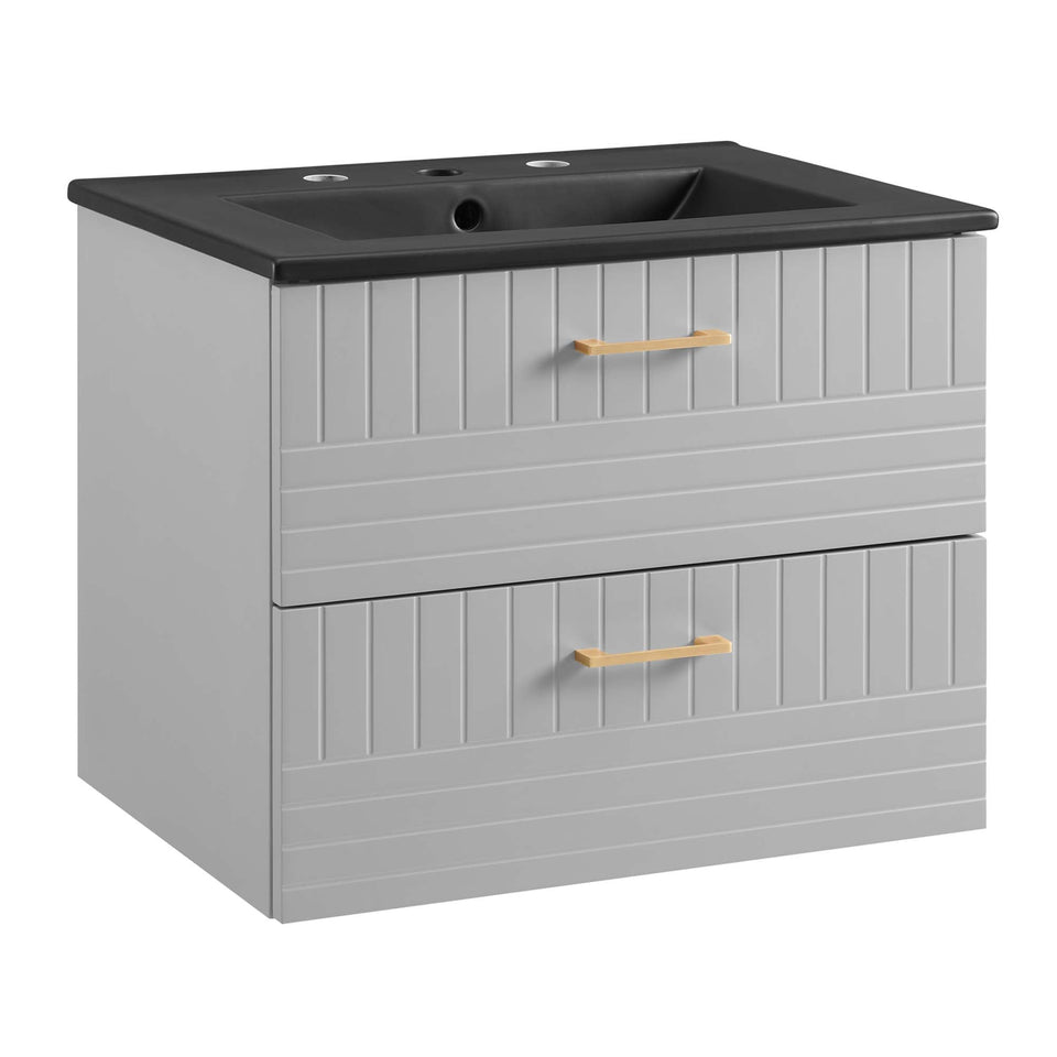 Daybreak Wall-Mount Bathroom Vanity Basin Included by Modway
