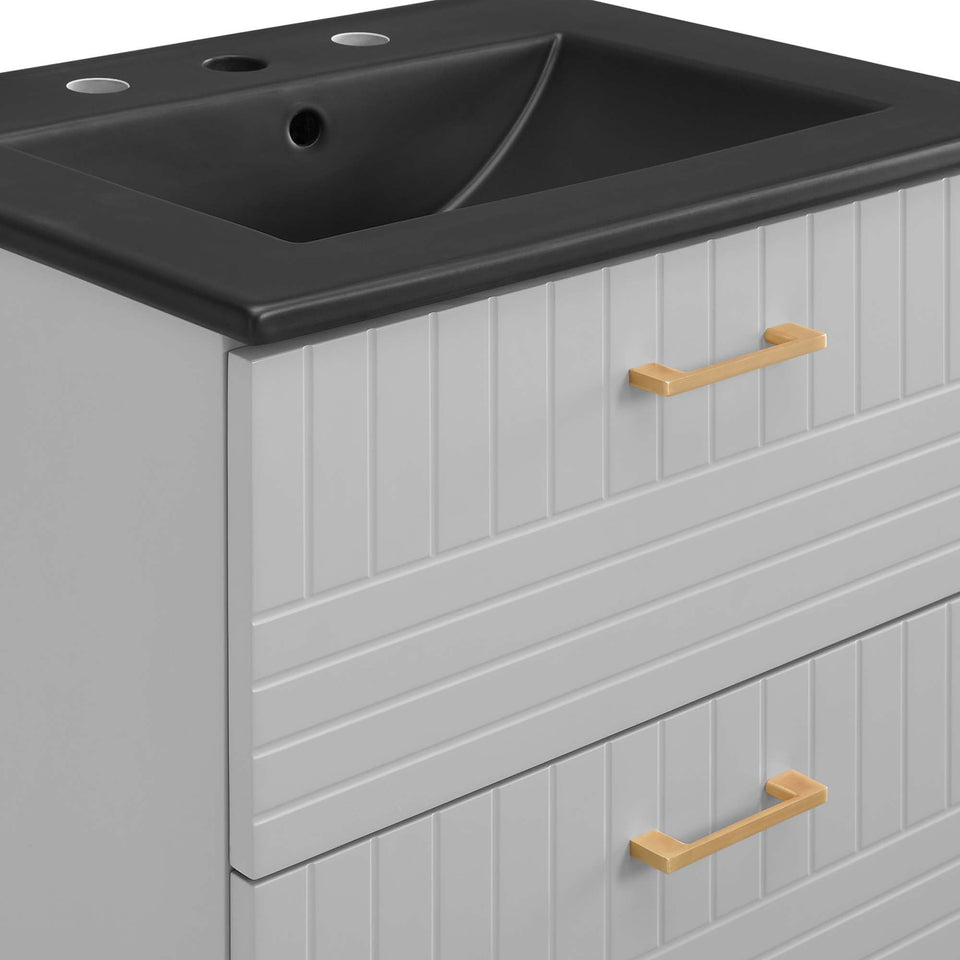 Daybreak Wall-Mount Bathroom Vanity Basin Included by Modway
