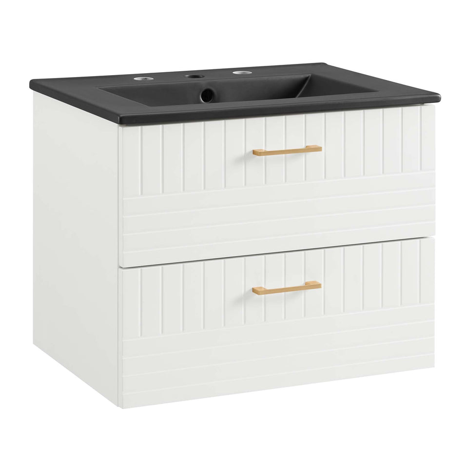 Daybreak Wall-Mount Bathroom Vanity Basin Included by Modway