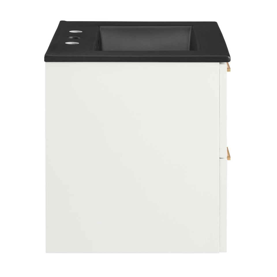 Daybreak Wall-Mount Bathroom Vanity Basin Included by Modway