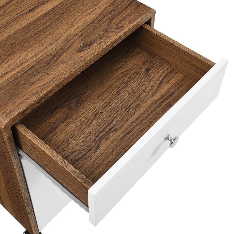 Transmit Wood Desk and File Cabinet Set by Modway