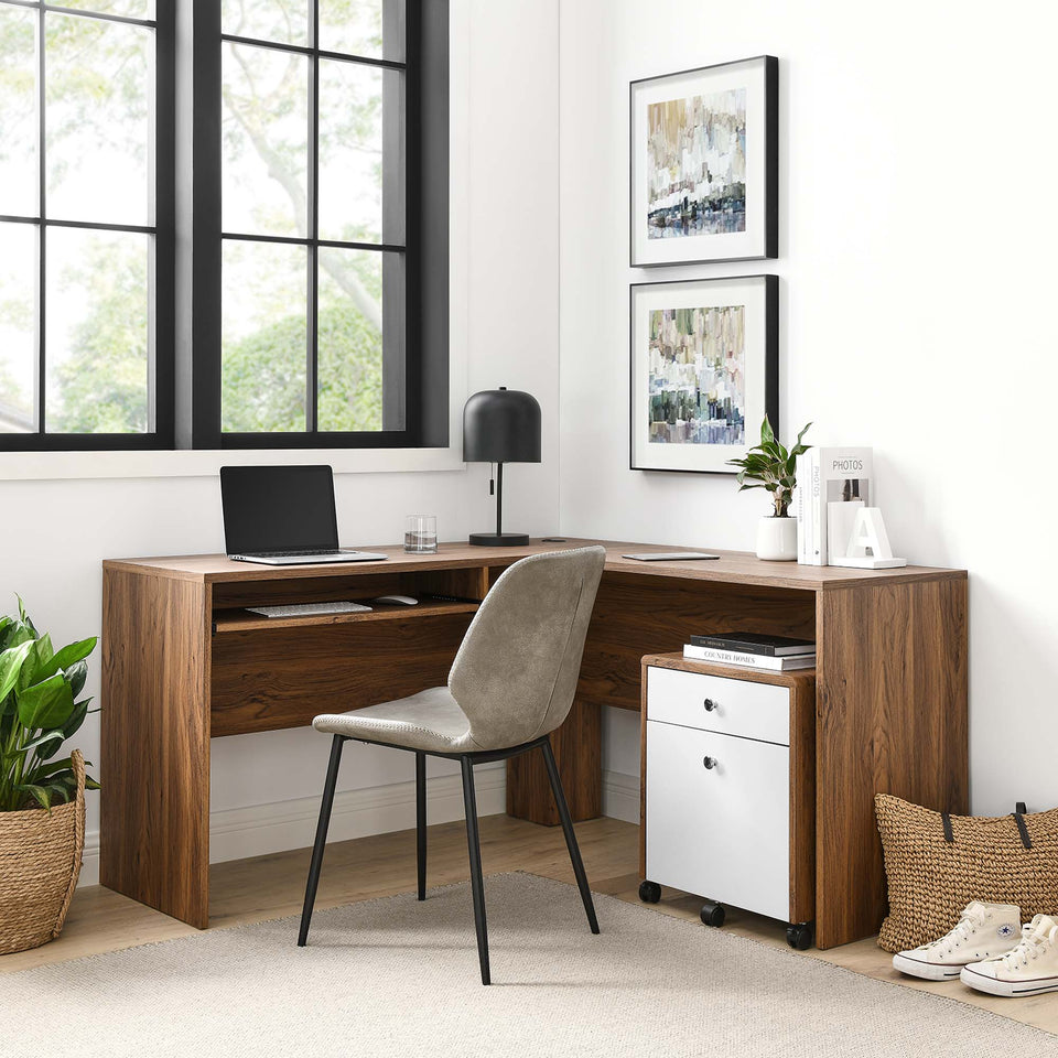 Transmit Wood Desk and File Cabinet Set by Modway