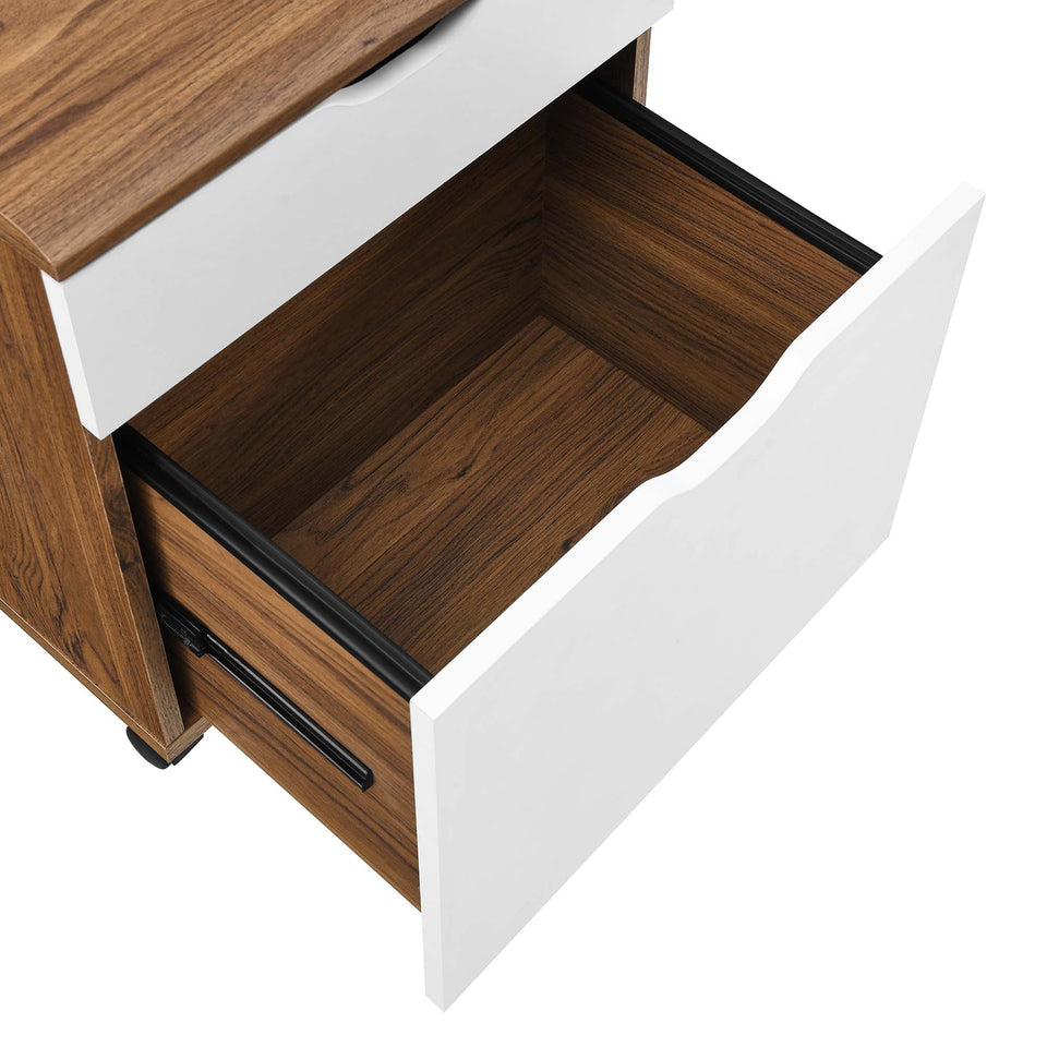 Envision Wood Desk and File Cabinet Set by Modway