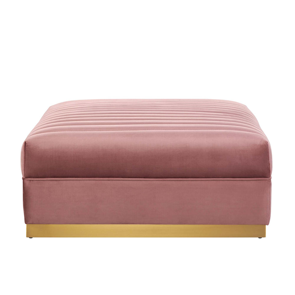 Sanguine 5-Piece Channel Tufted Performance Velvet Modular Sectional Sofa by Modway