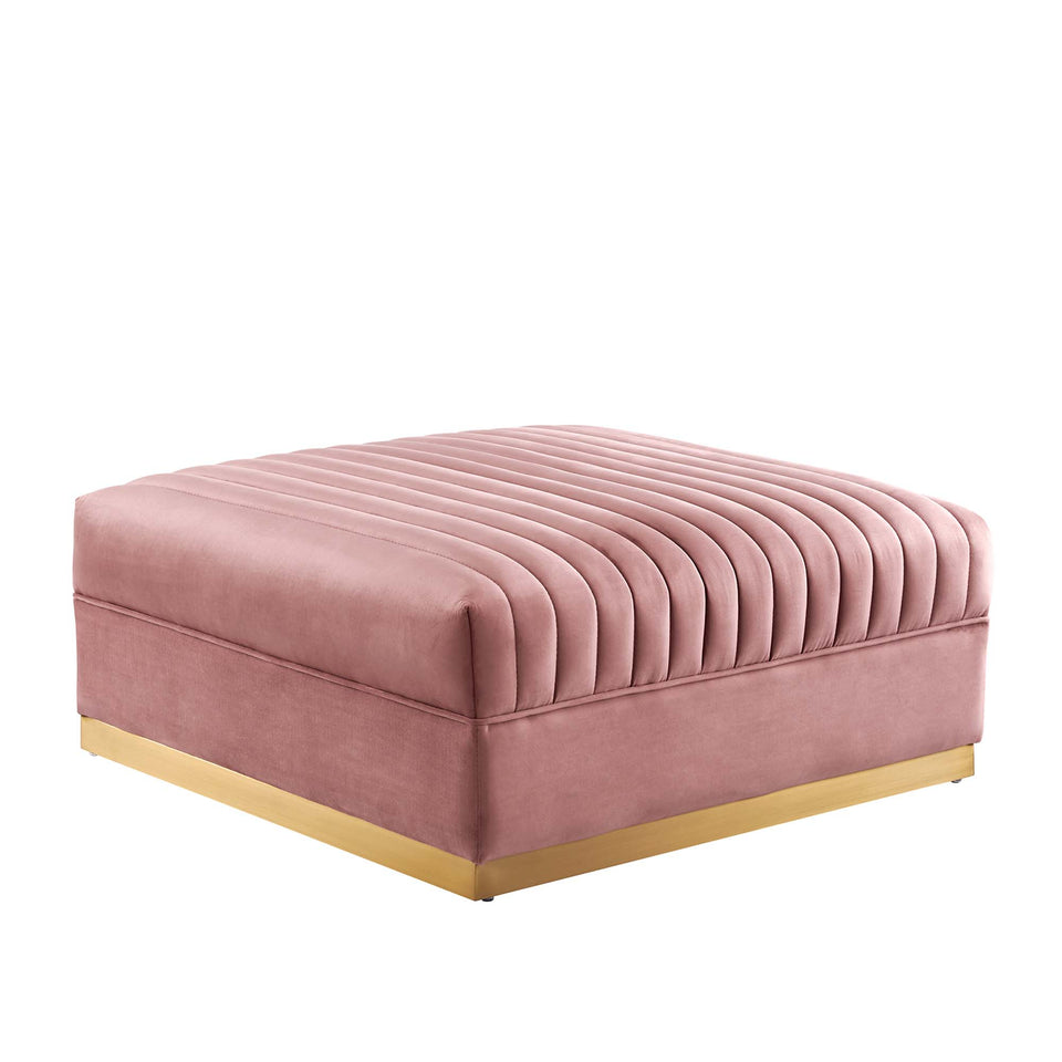 Sanguine 5-Piece Channel Tufted Performance Velvet Modular Sectional Sofa by Modway