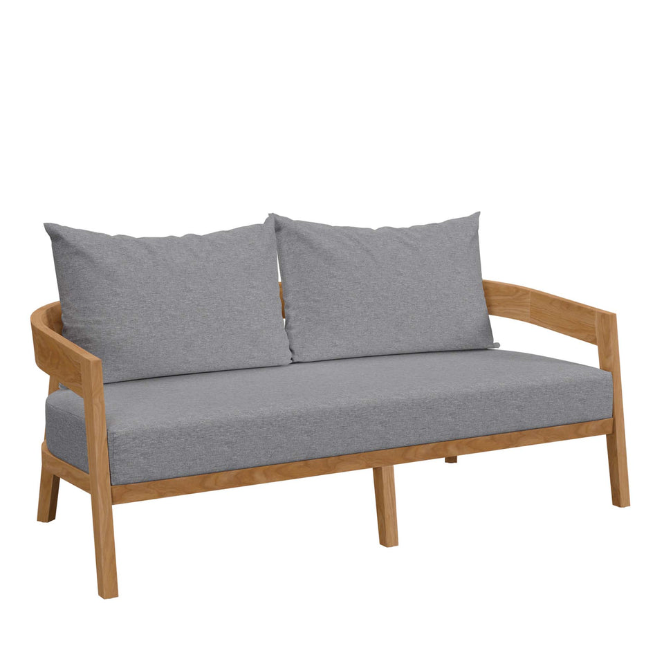 Brisbane 3-Piece Teak Wood Outdoor Patio Set by Modway