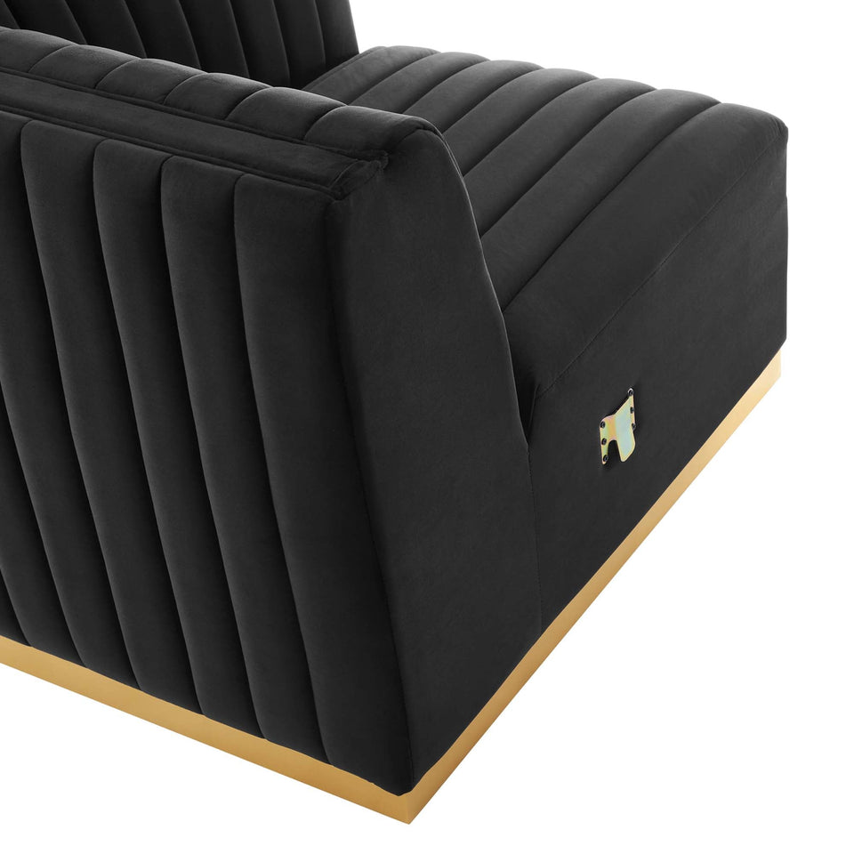 Conjure Channel Tufted Performance Velvet Loveseat by Modway