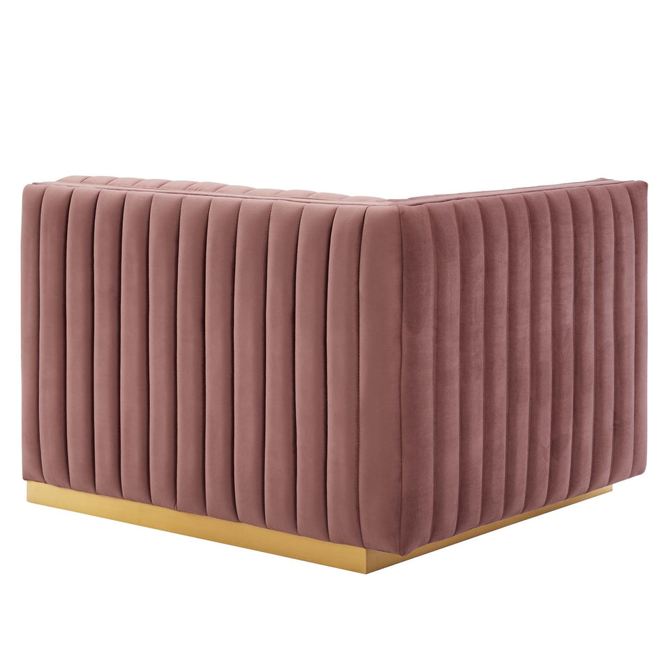 Conjure Channel Tufted Performance Velvet Loveseat by Modway