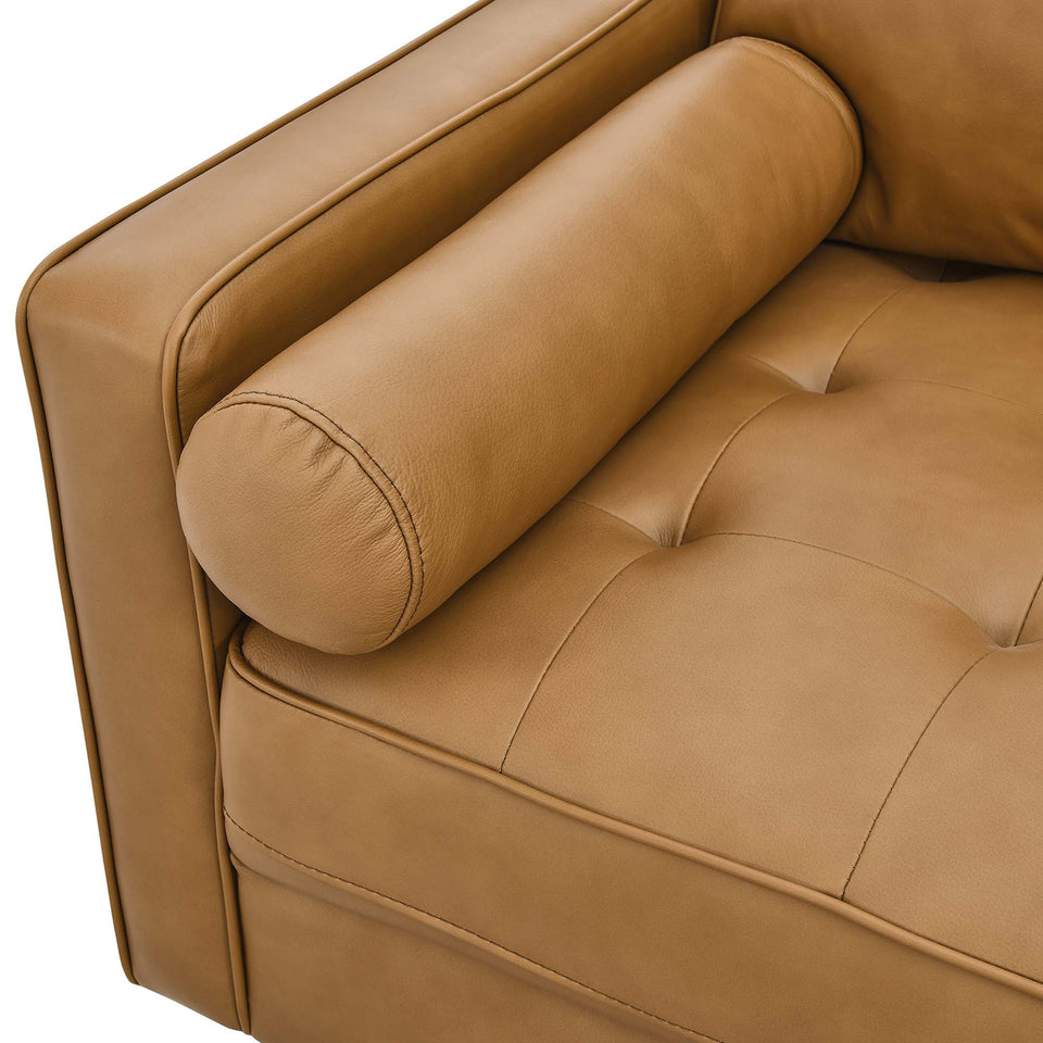 Valour 88" Leather Sofa by Modway