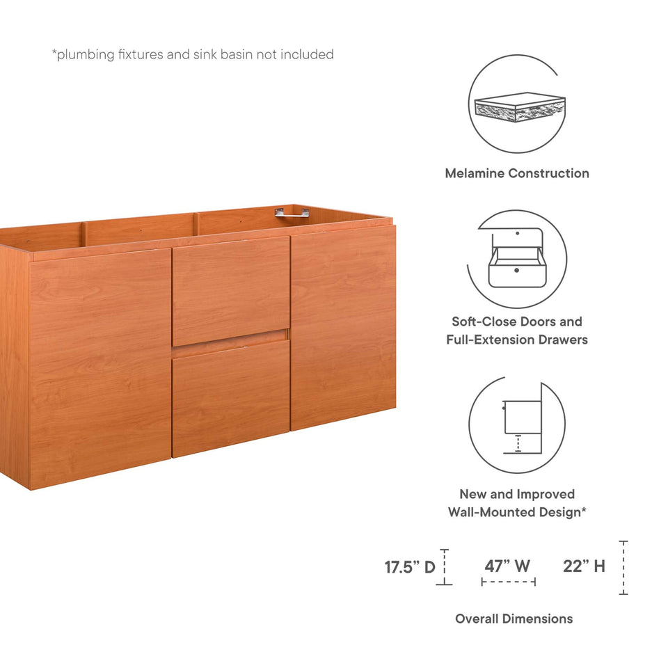 Scenic Wall-Mount Bathroom Cabinet Basin Not Included by Modway