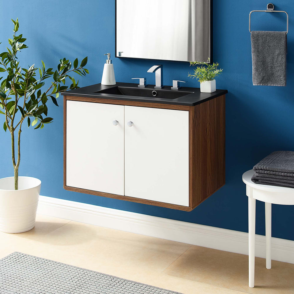 Transmit Wall-Mount Bathroom Vanity Basin Included by Modway