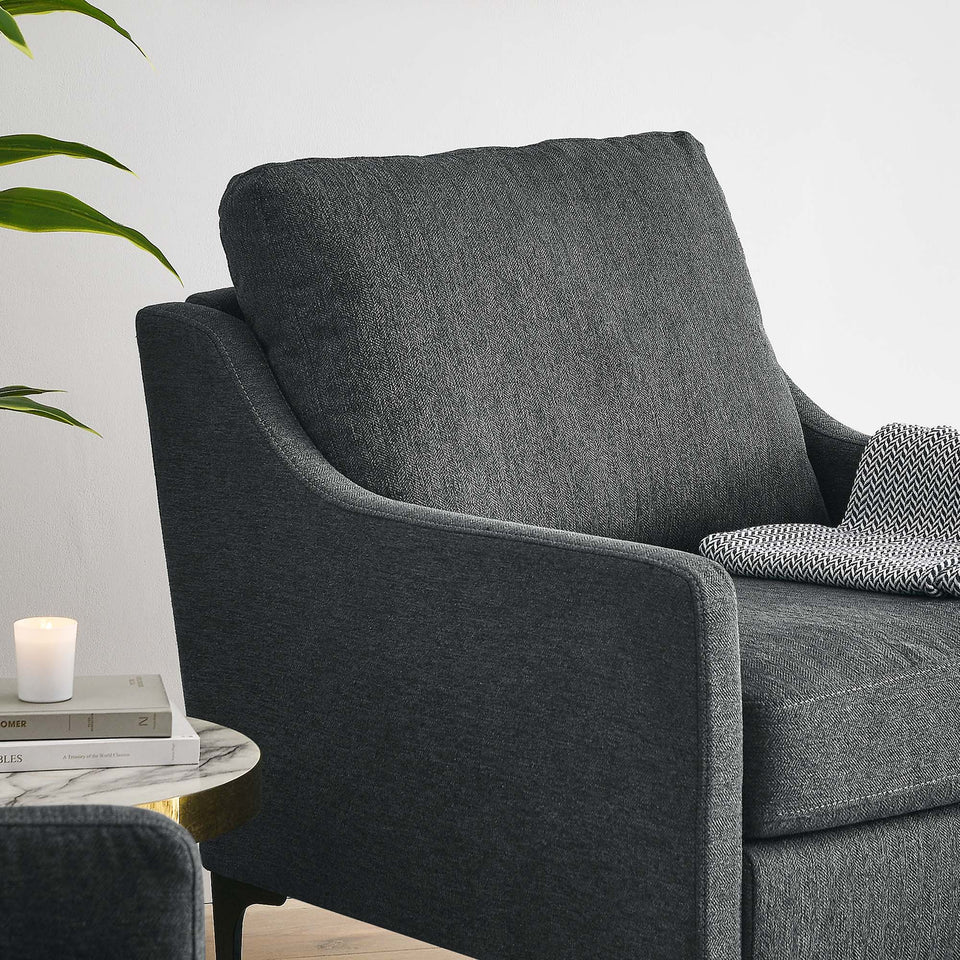 Corland Upholstered Fabric Armchair by Modway