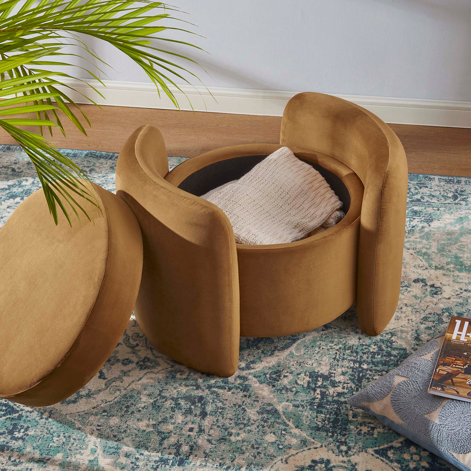 Nebula Upholstered Performance Velvet Ottoman by Modway