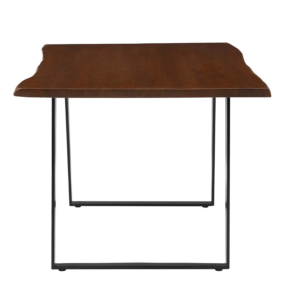 Viggo 60" Live Edge Acacia Wood Acacia Wood Dining Table by Modway