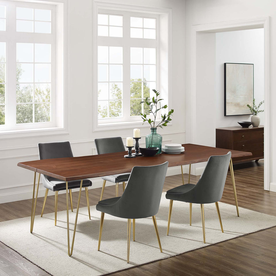 Ardor 96" Live Edge Acacia Wood Acacia Wood Dining Table by Modway