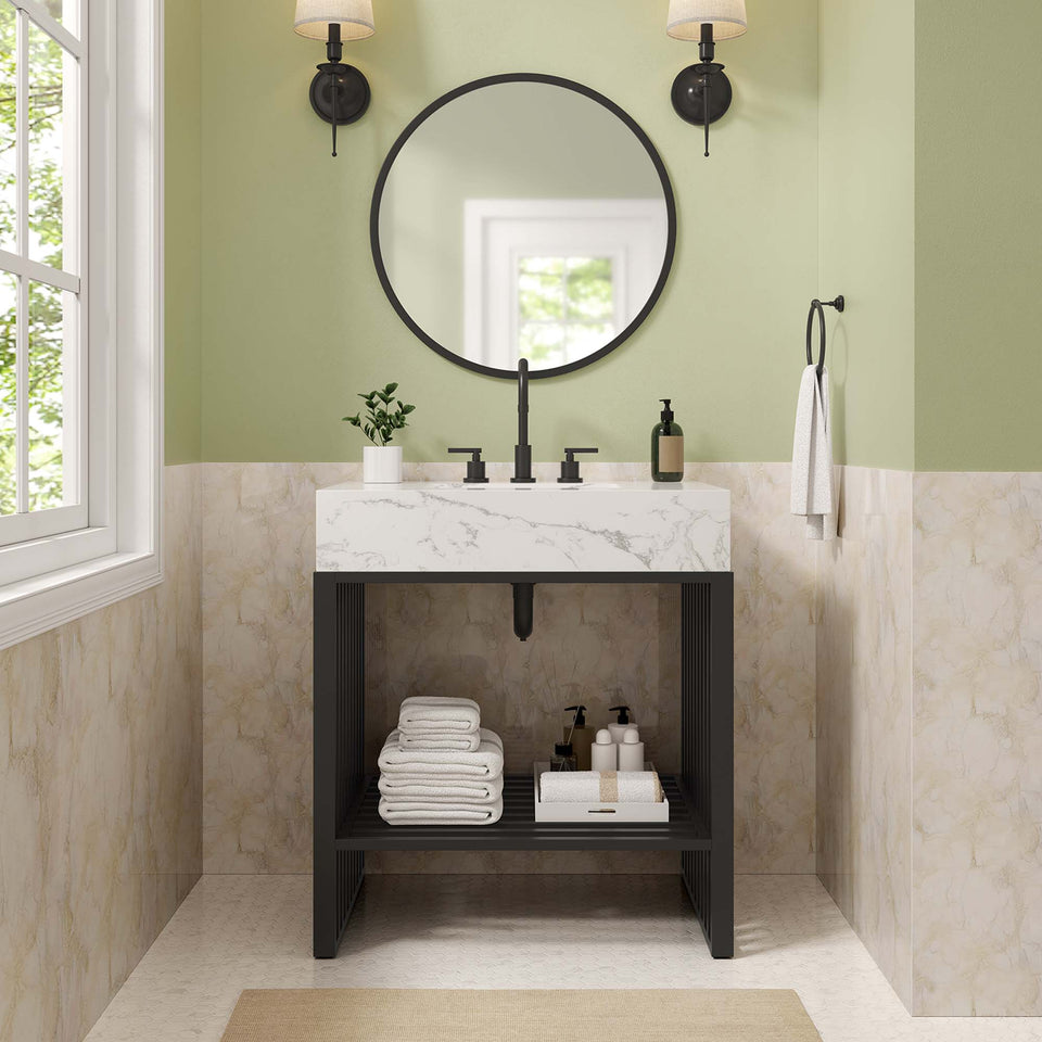 Gridiron 30" Bathroom Vanity by Modway