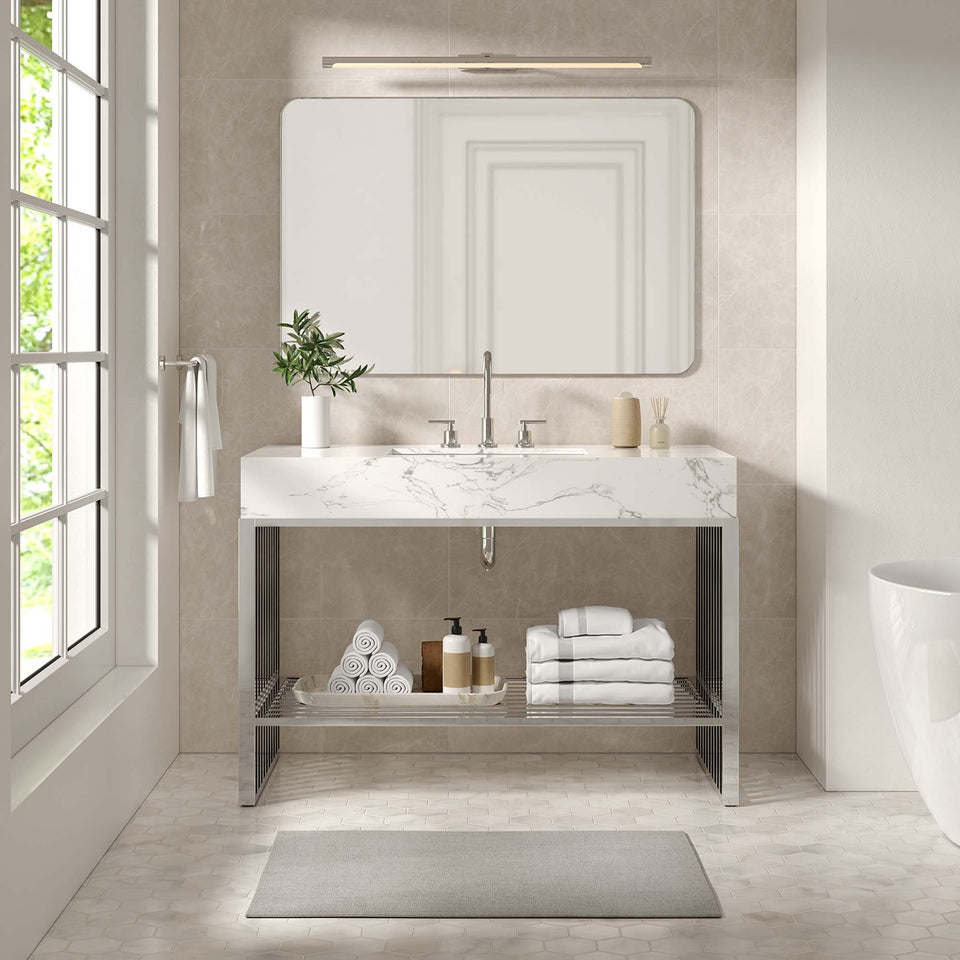 Gridiron 48" Bathroom Vanity by Modway