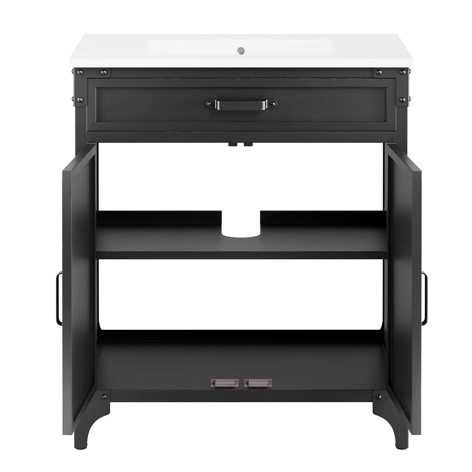 Steamforge 30" Bathroom Vanity Cabinet (Sink Basin Not Included) by Modway