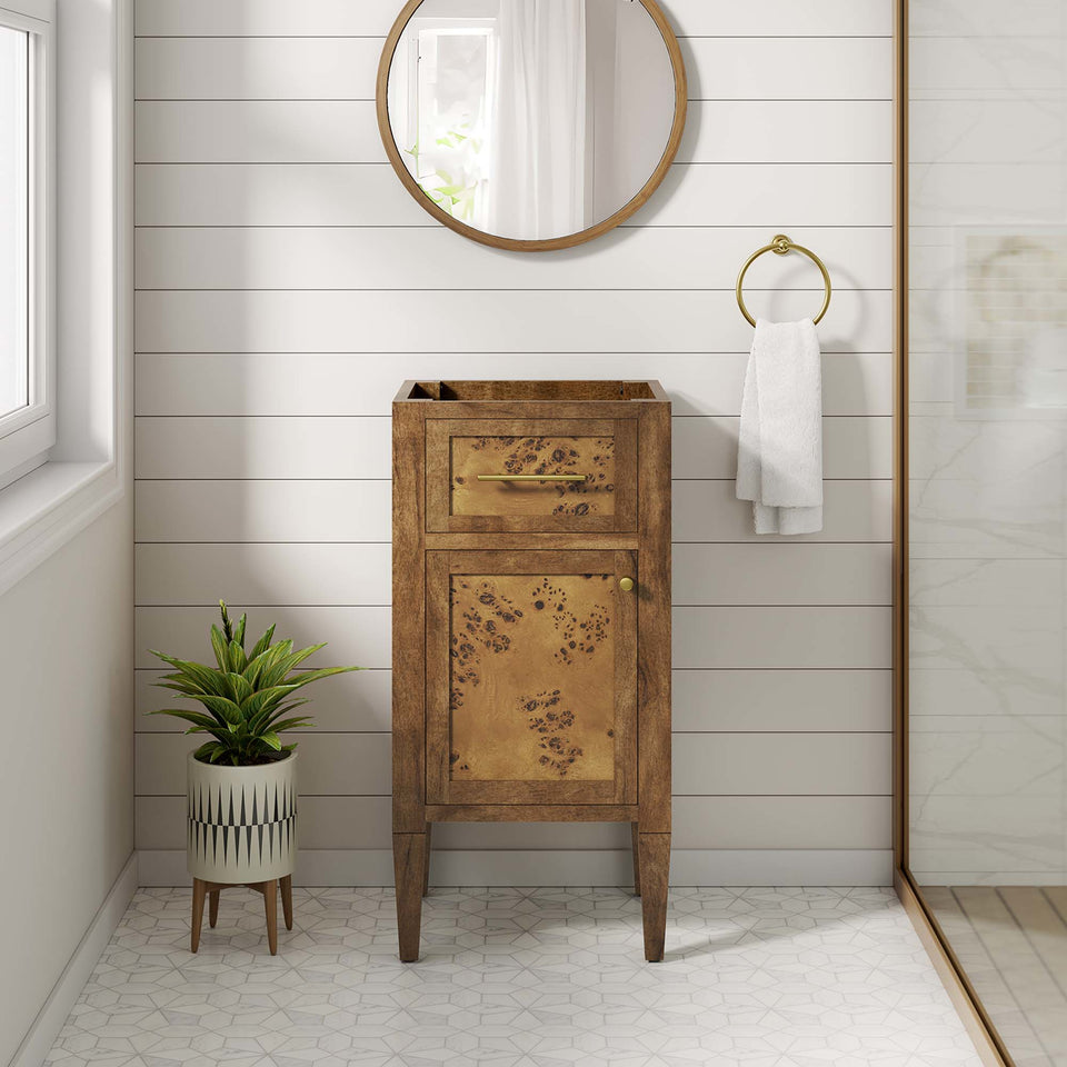 Elysian 18" Wood Bathroom Vanity Cabinet (Sink Basin Not Included) by Modway