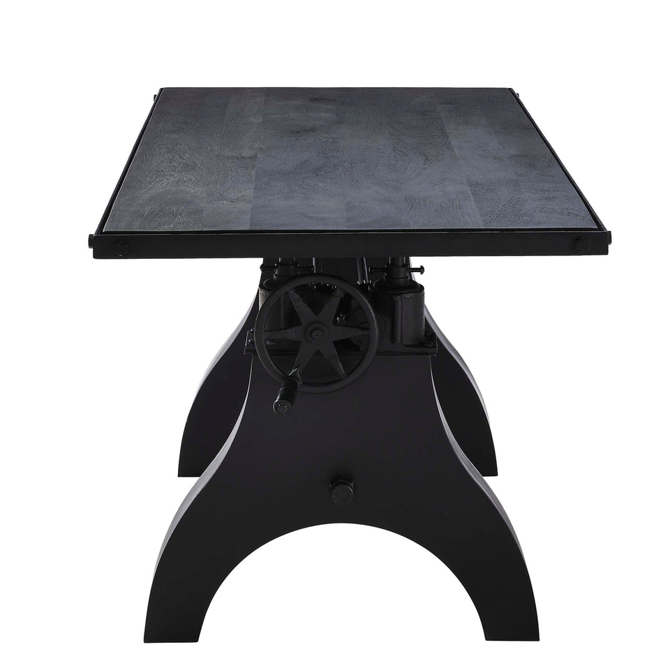 Genuine 60" Crank Adjustable Height Dining Table and Computer Desk by Modway