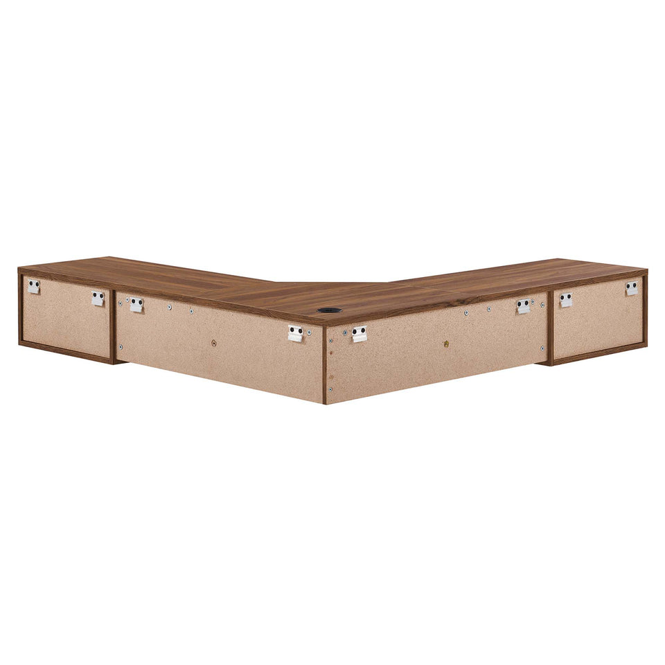Render Wall Mount Corner Office Desk by Modway