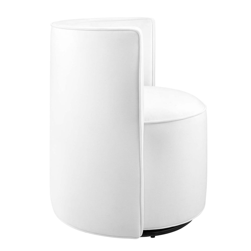 Della Performance Velvet Fabric Swivel Chair by Modway