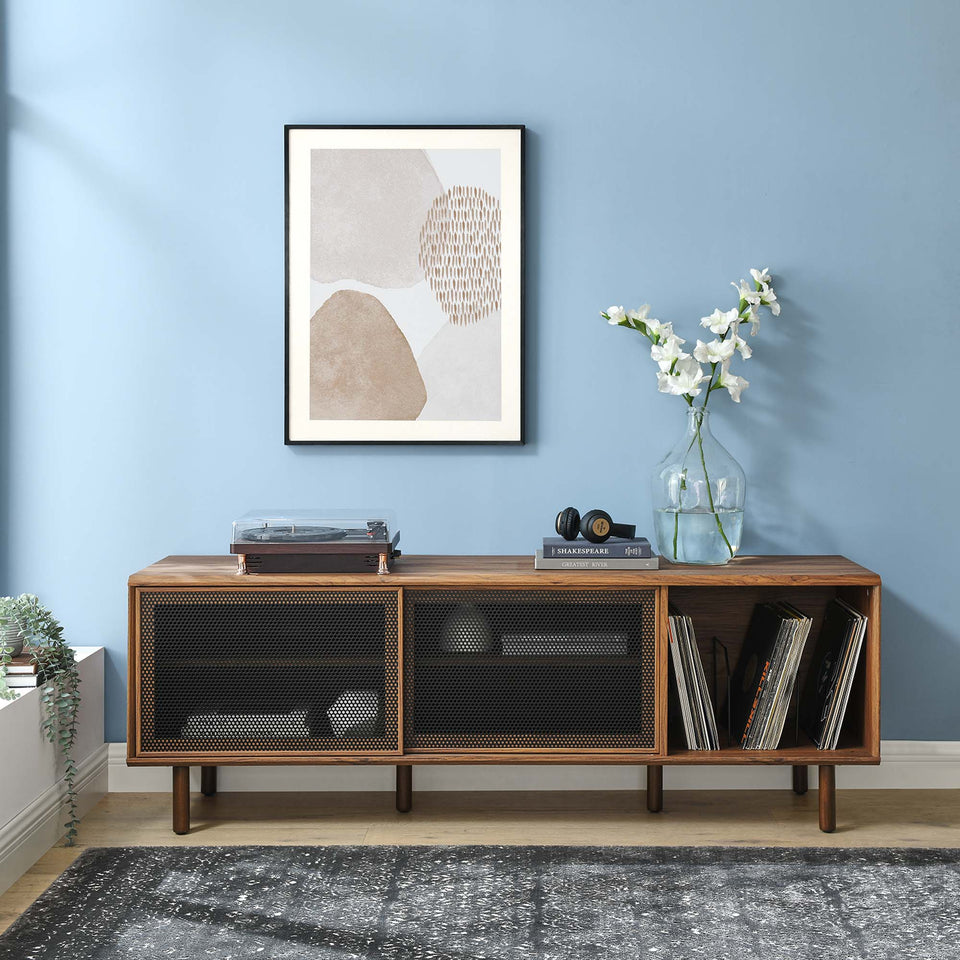 Kurtis 67" TV and Vinyl Record Stand by Modway
