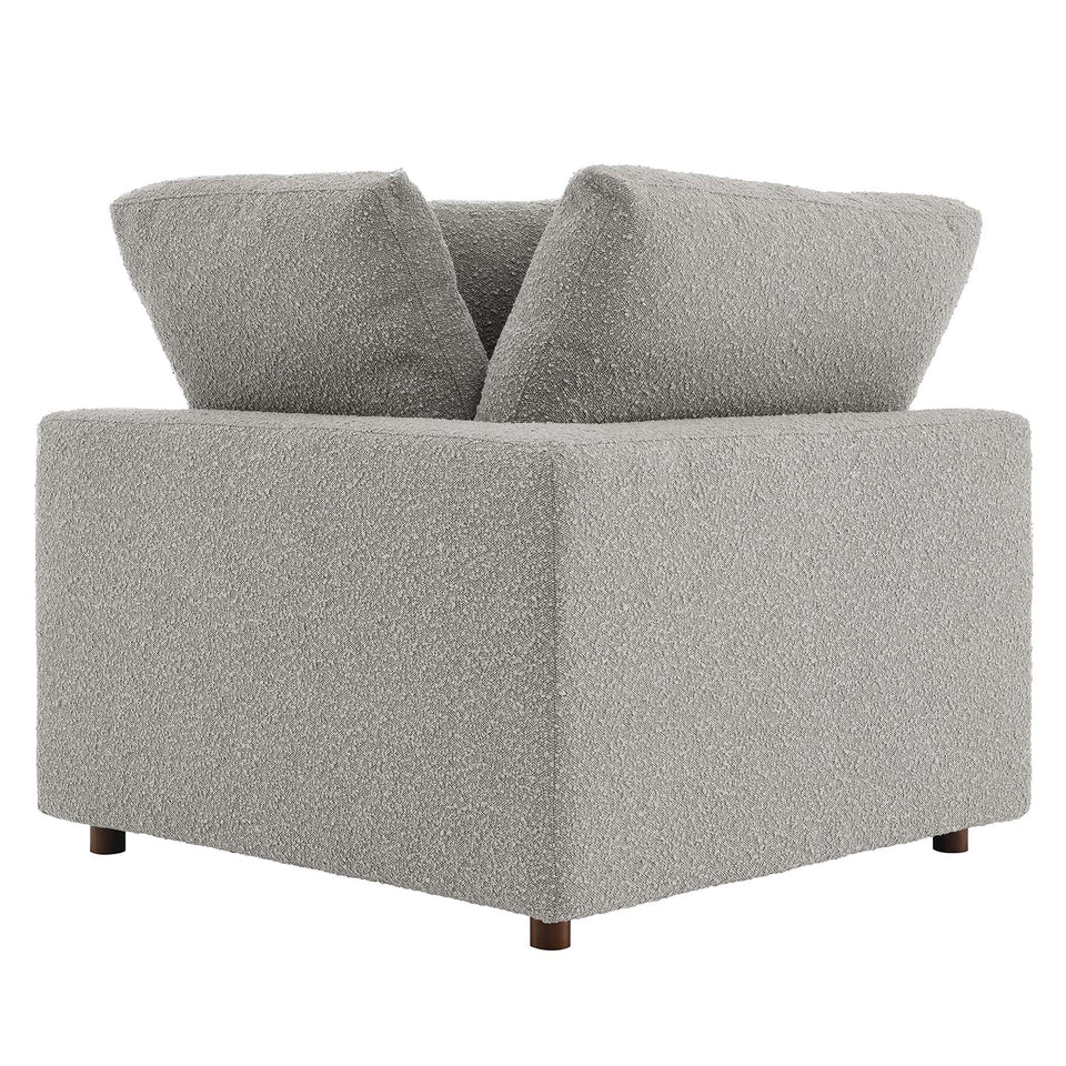 Commix Down Filled Overstuffed Boucle Fabric Corner Chair by Modway