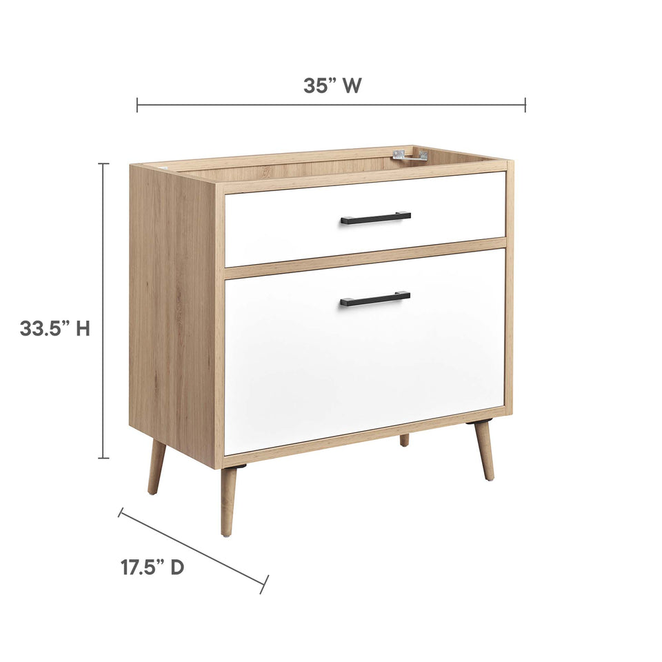 Maverick 36" Bathroom Vanity Cabinet Sink Basin Not Included by Modway