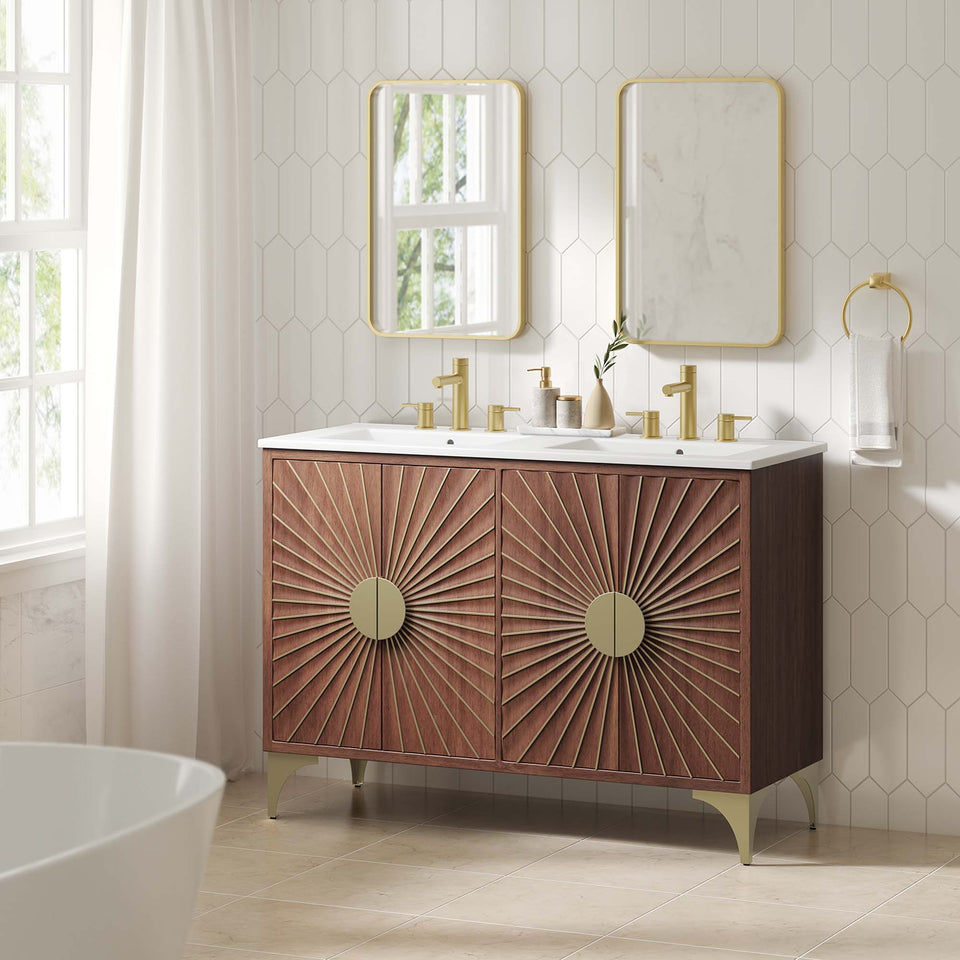 Daylight 48" Double Sink Bathroom Vanity by Modway