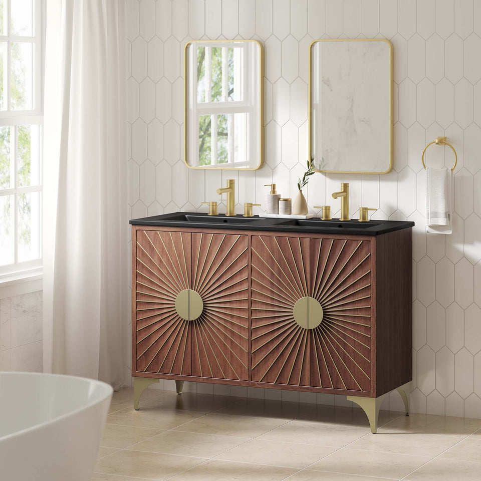 Daylight 48" Double Sink Bathroom Vanity by Modway