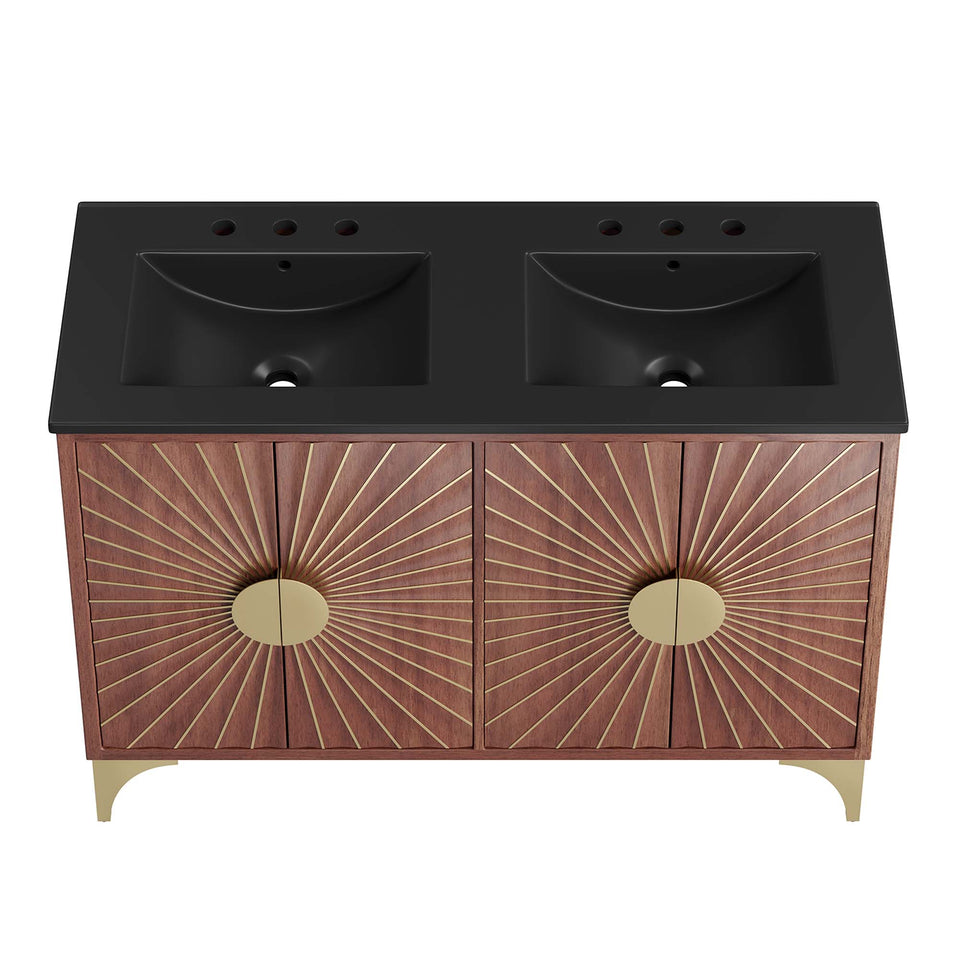 Daylight 48" Double Sink Bathroom Vanity by Modway
