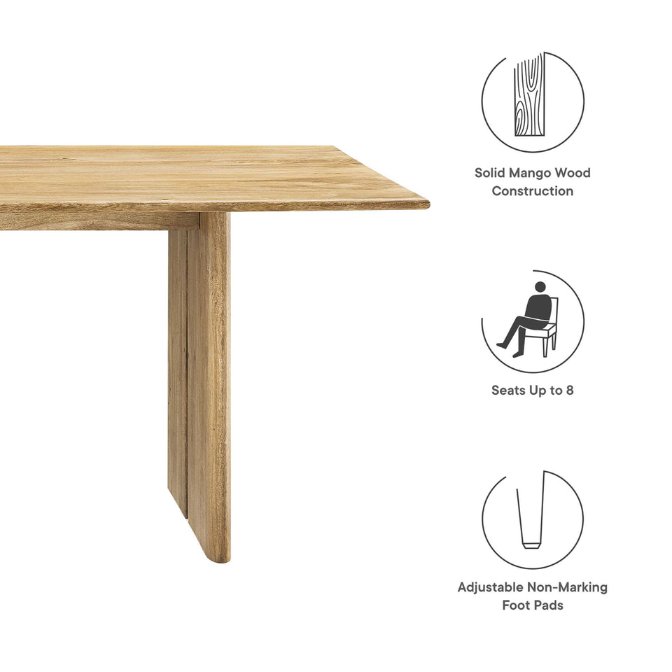 Amistad 86" Wood Dining Table by Modway