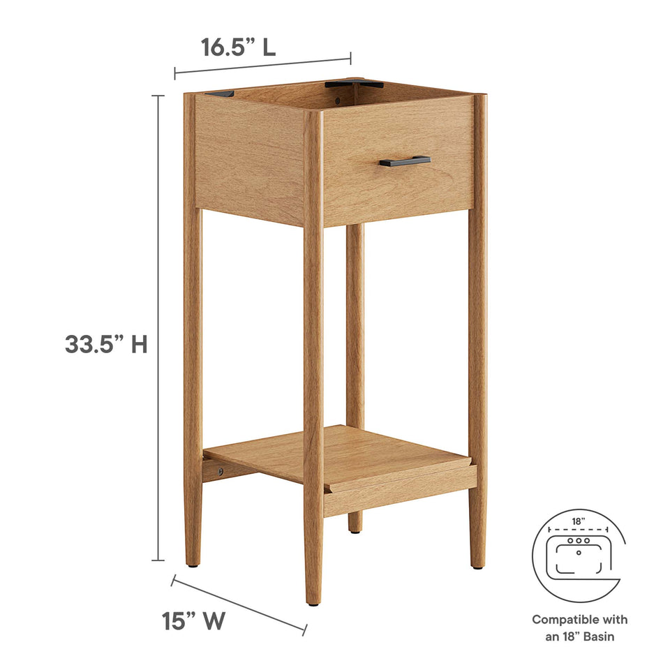 Zaire 18" Bathroom Vanity Cabinet (Sink Basin Not Included) by Modway
