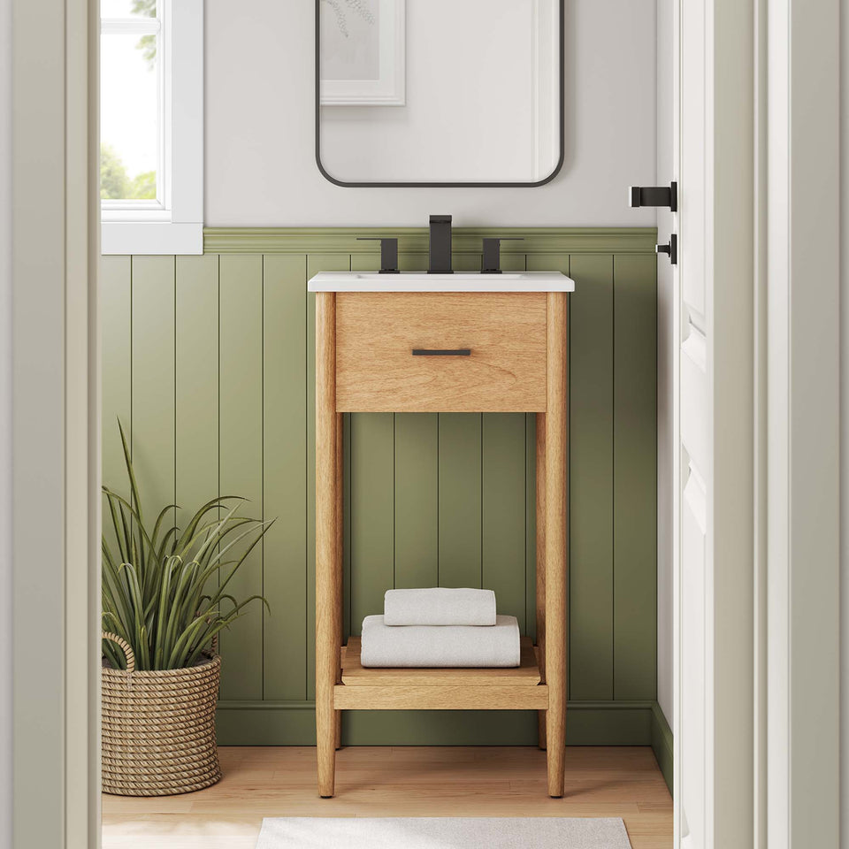 Zaire 18" Bathroom Vanity Cabinet (Sink Basin Not Included) by Modway