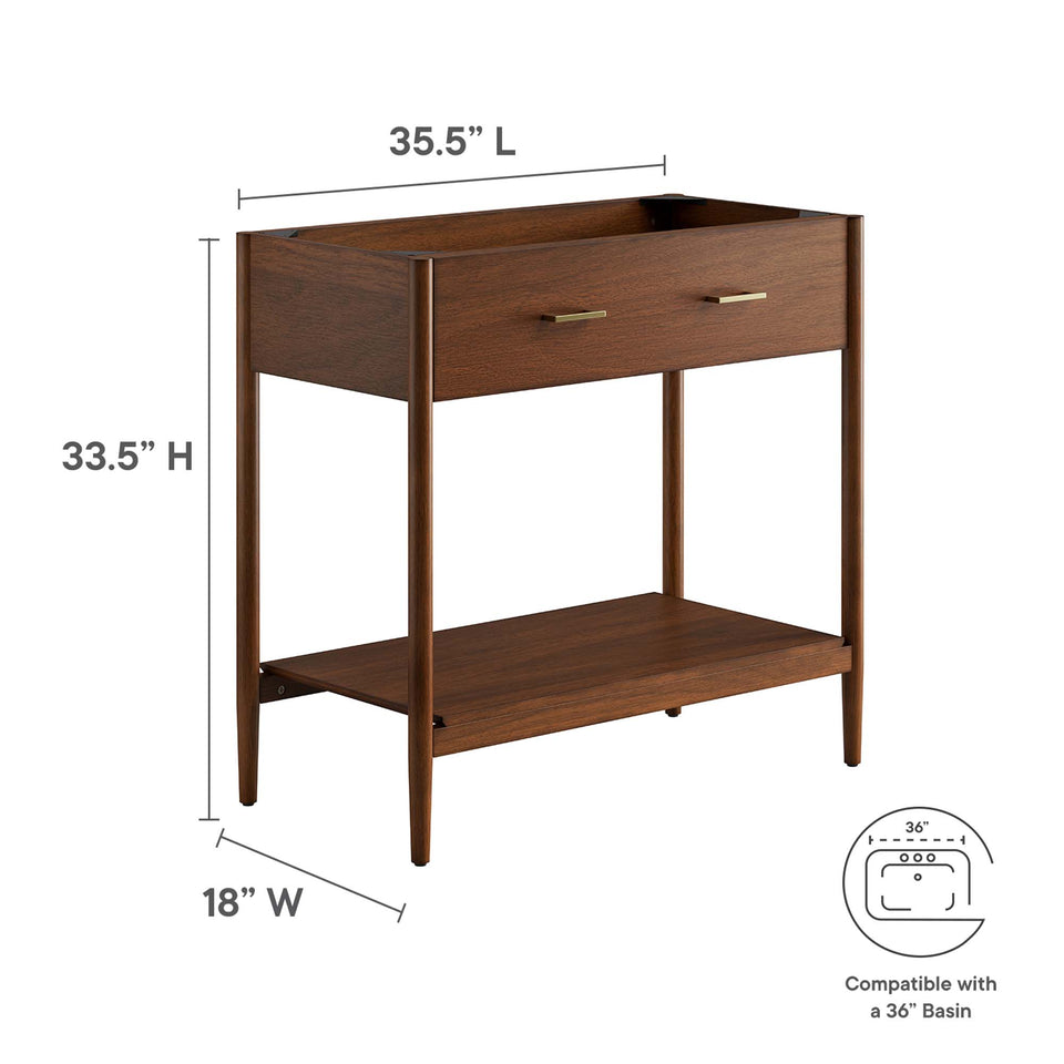 Zaire 36" Bathroom Vanity Cabinet (Sink Basin Not Included) by Modway