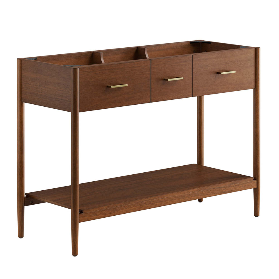 Zaire 48" Double Sink Compatible Bathroom Vanity Cabinet (Sink Basin Not Included) by Modway