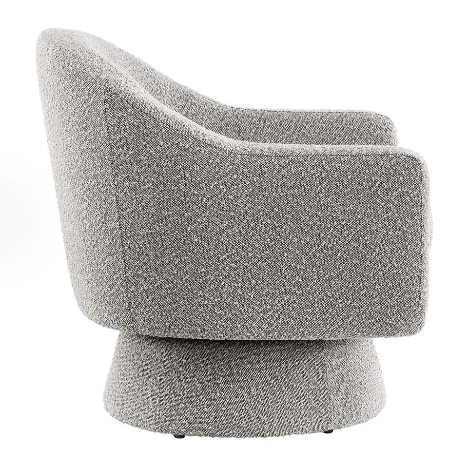 Astral Boucle Fabric Swivel Chair by Modway