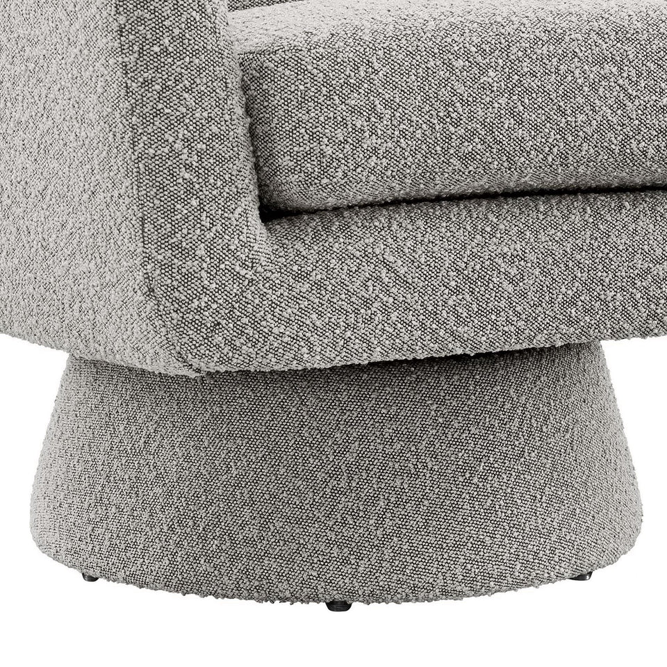Astral Boucle Fabric Swivel Chair by Modway