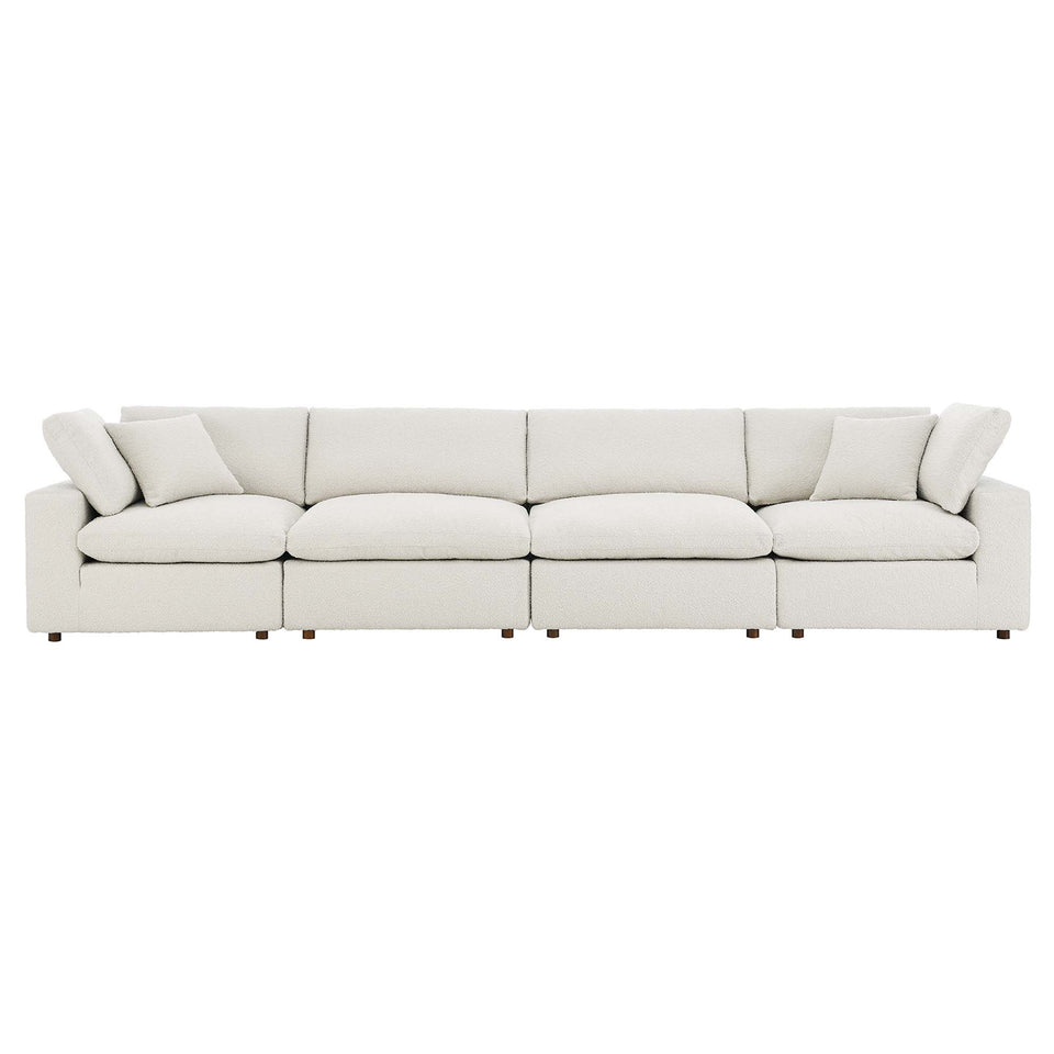 Commix Down Filled Overstuffed Boucle Fabric 4-Seater Sofa by Modway