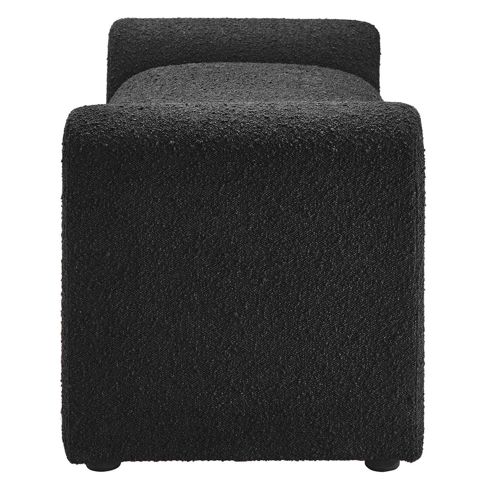 Waverly Boucle Fabric Bench by Modway