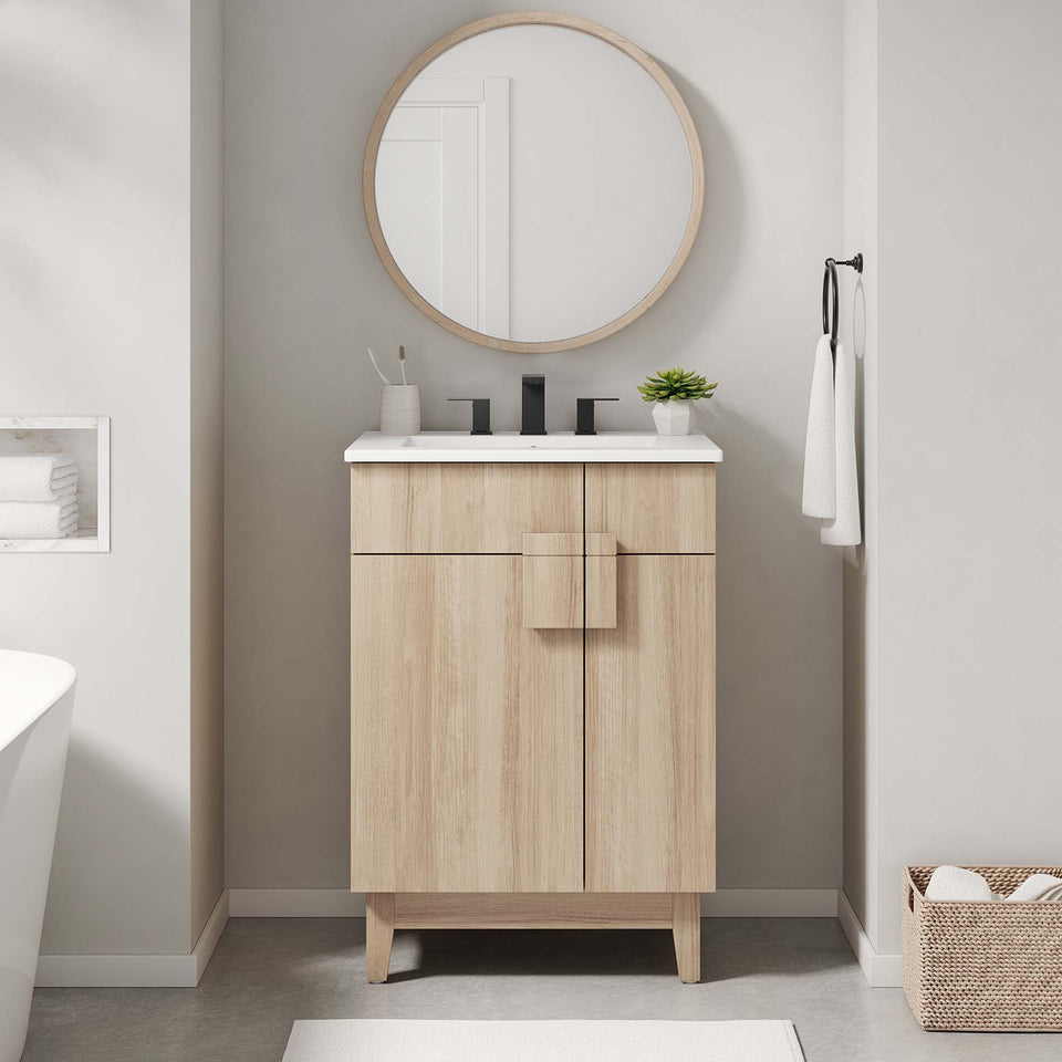Miles 24" Bathroom Vanity Cabinet (Sink Basin Not Included) by Modway