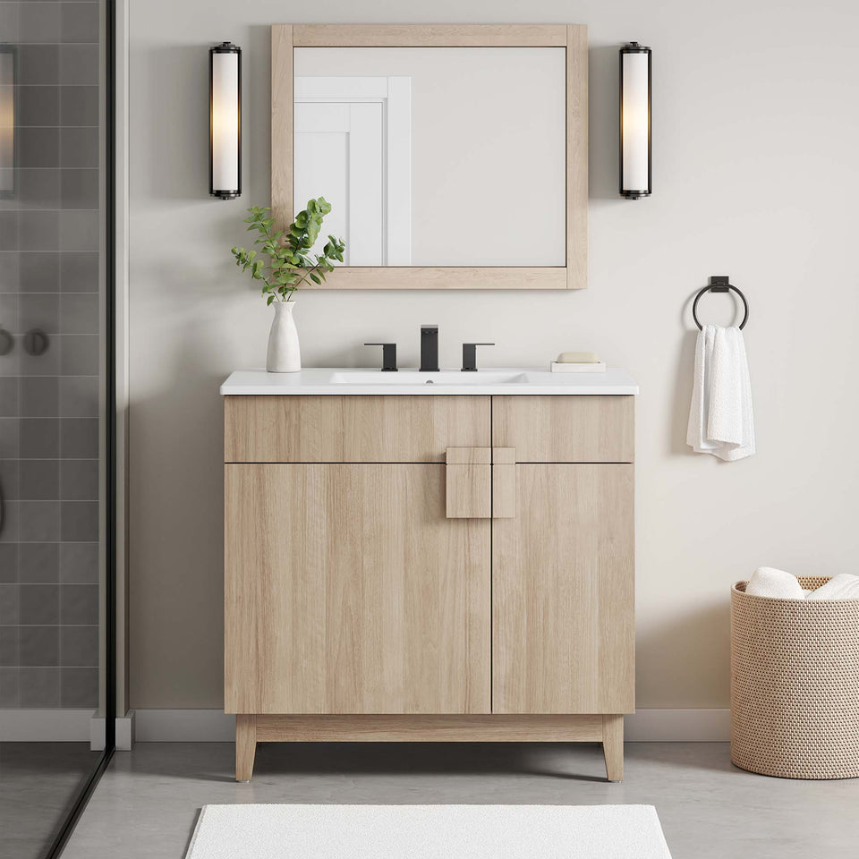 Miles 36" Bathroom Vanity Cabinet (Sink Basin Not Included) by Modway