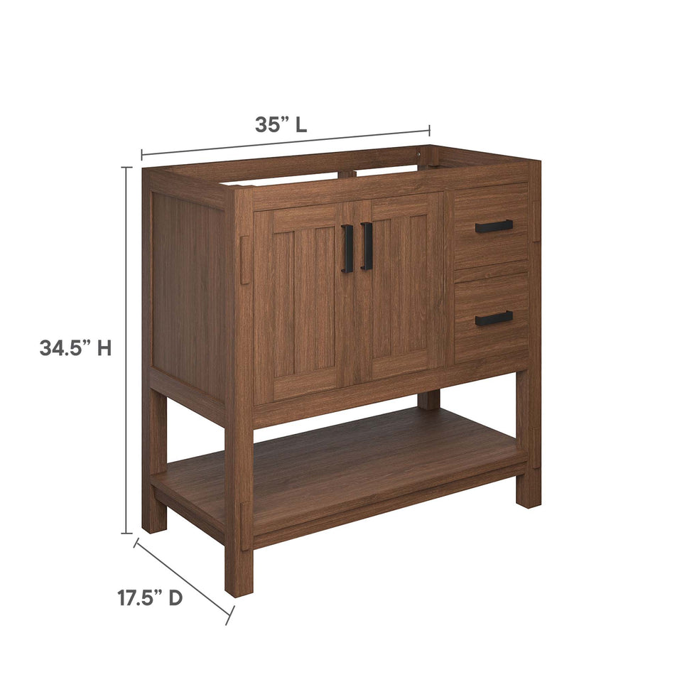 Ashlyn 36" Wood Bathroom Vanity Cabinet (Sink Basin Not Included) by Modway