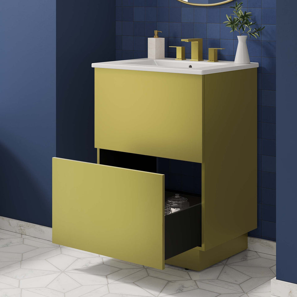 Quantum Bathroom Vanity Basin Included by Modway
