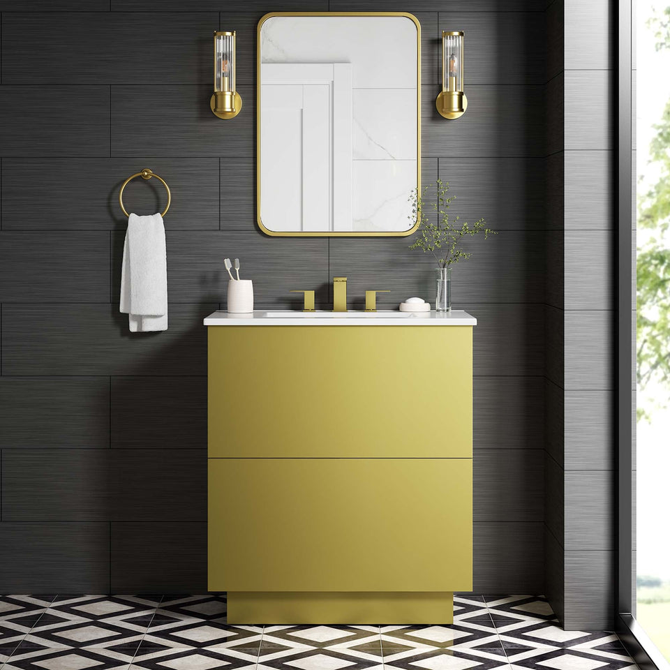 Quantum Bathroom Vanity Basin Included by Modway