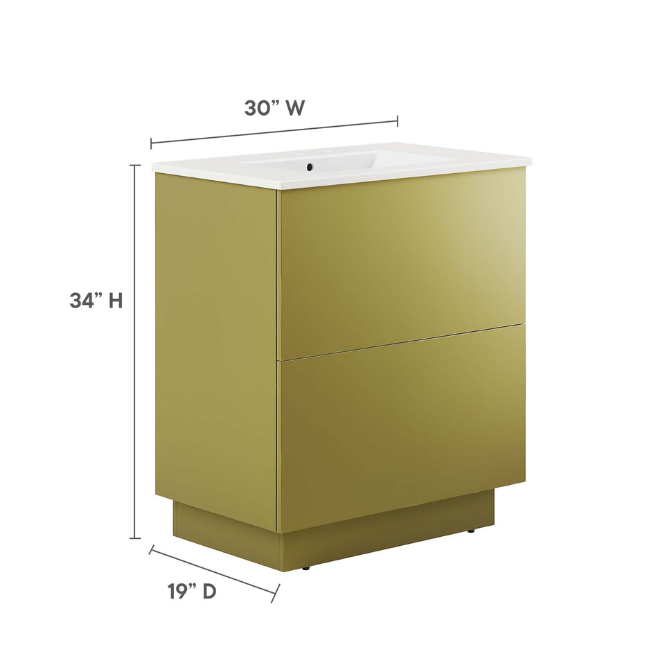 Quantum Bathroom Vanity Basin Included by Modway