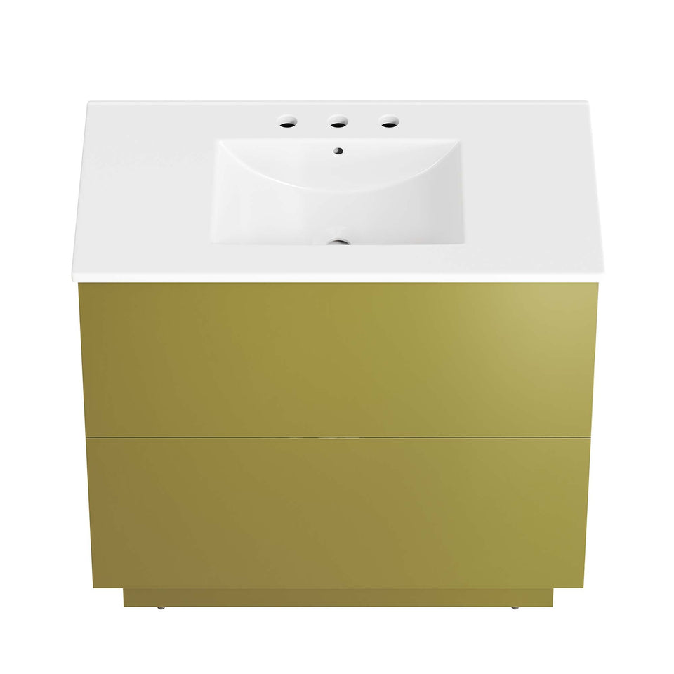 Quantum Bathroom Vanity Basin Included by Modway